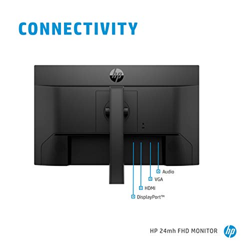 HP 24mh FHD Computer Monitor with 23.8-Inch IPS Display (1080p) - Built-In Speakers and VESA Mounting
