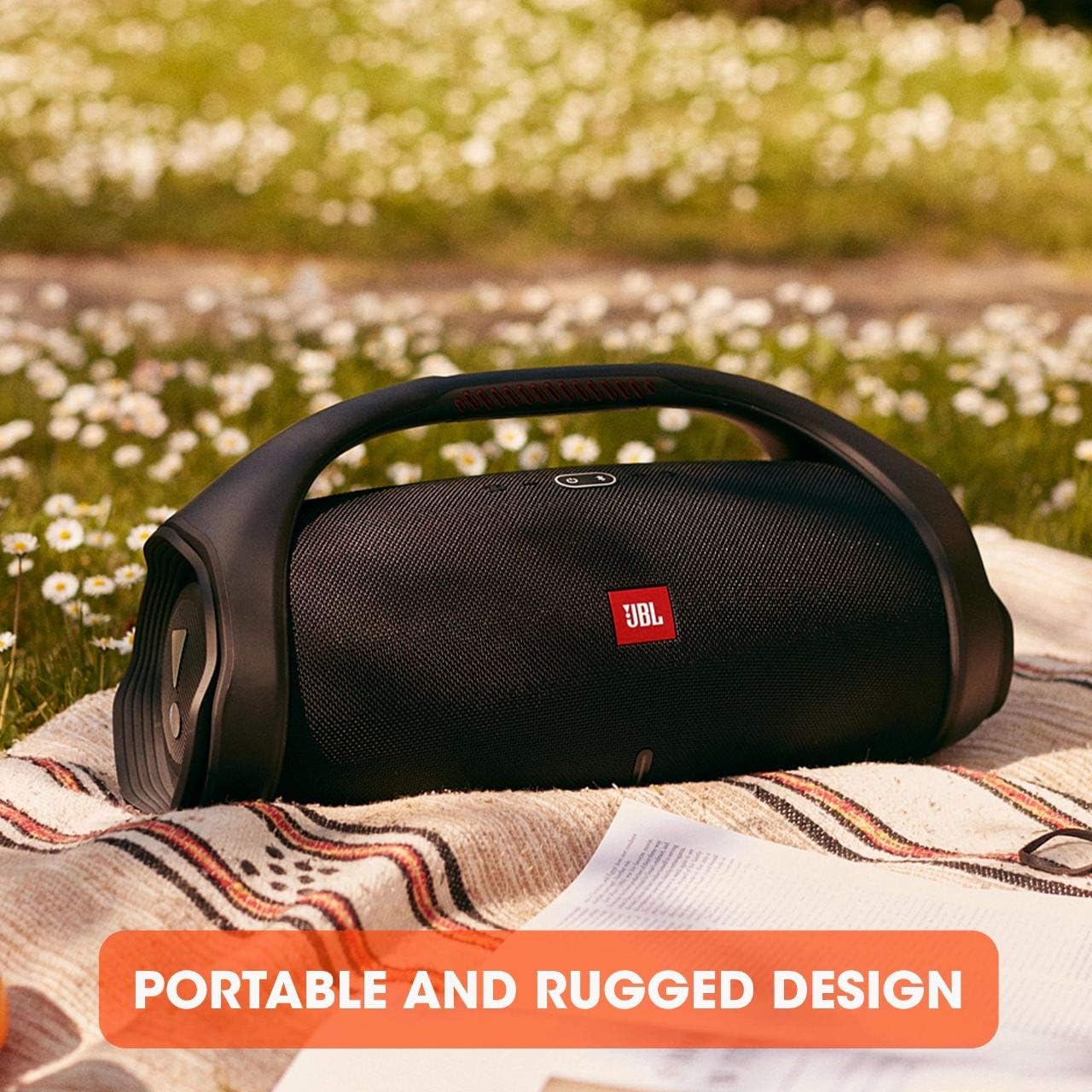JBL Boombox 2 - Portable Bluetooth Speaker, Powerful Sound and Monstrous Bass, IPX7 Waterproof, 24 Hours of Playtime, Powerbank