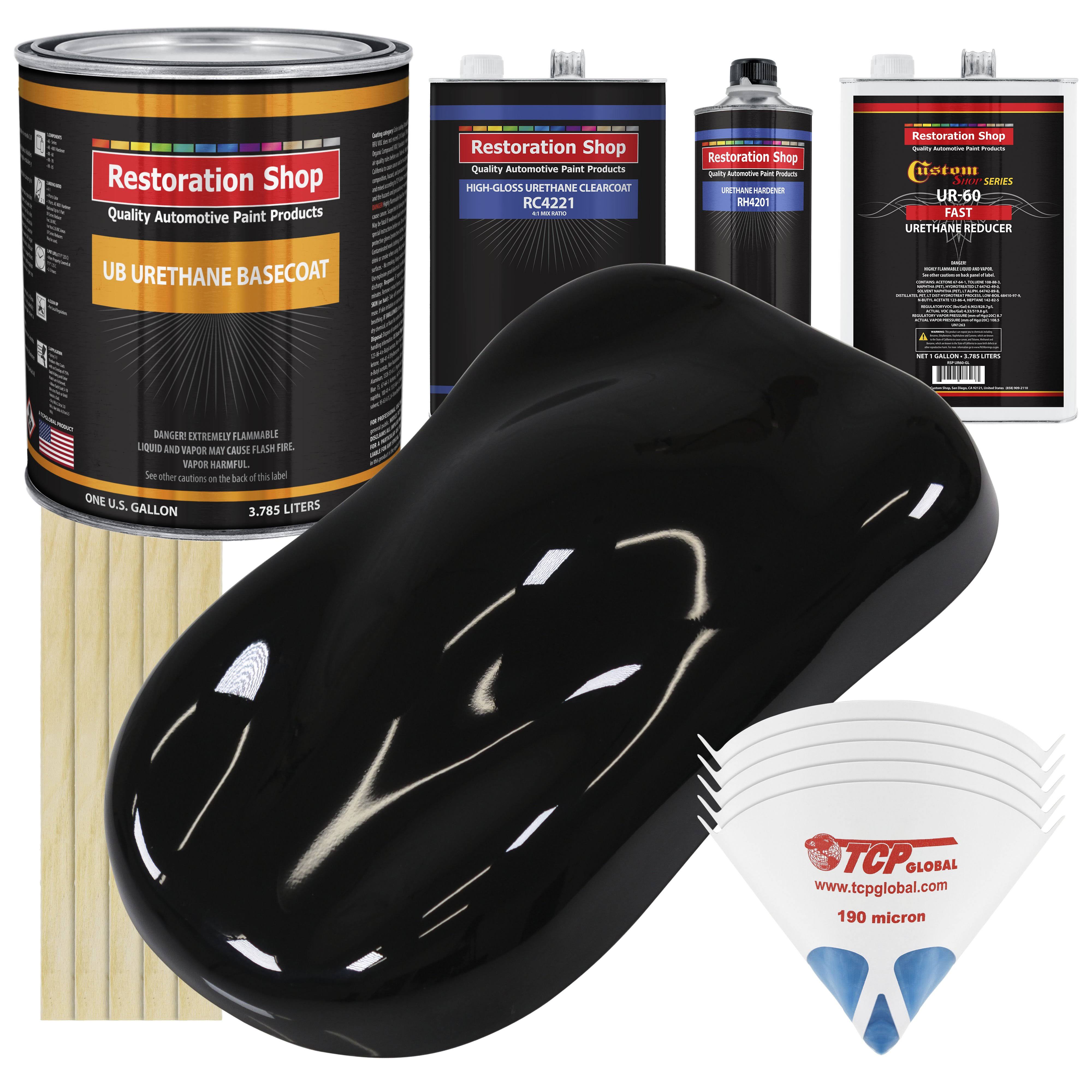 Boulevard Black Gallon Urethane Basecoat Clearcoat Car Auto Paint Fast Kit