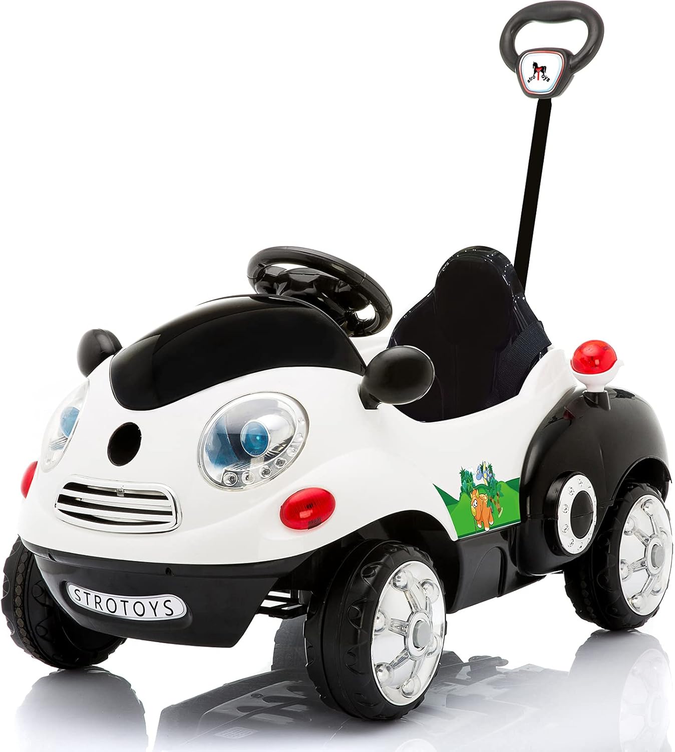 Ride On Push Car for Toddlers Ride on Toy with Remote Control Baby Car Stroller Kids Electric Vehicles Toddler Baby Car Music Play, Glowing Wheels