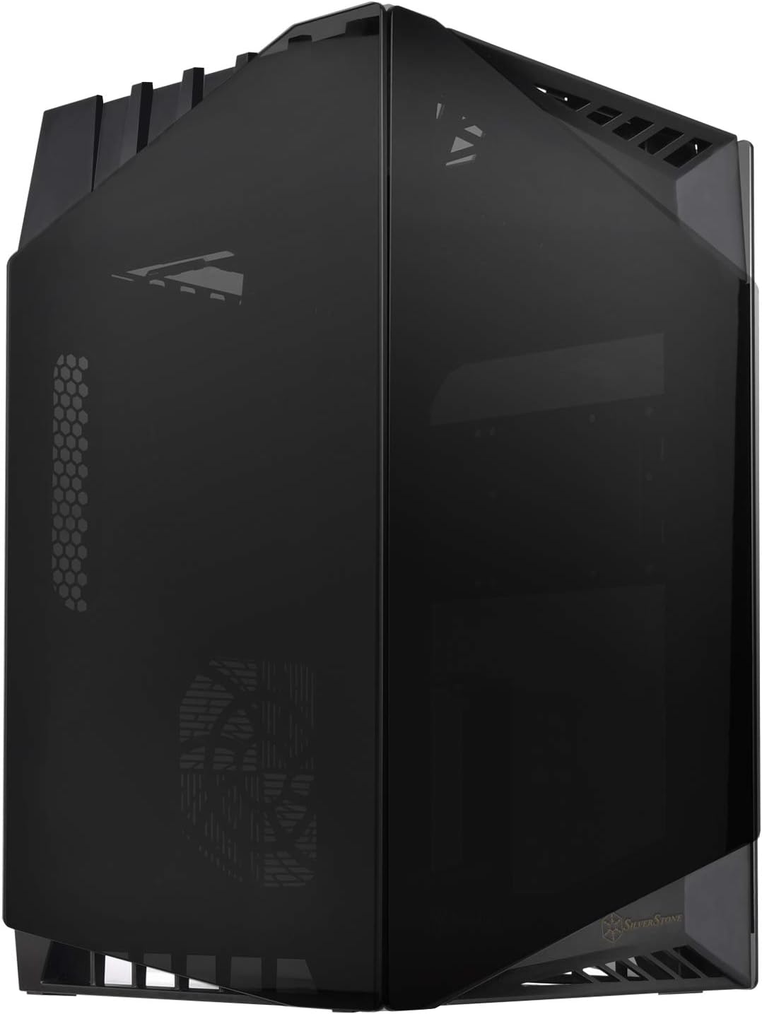 SilverStone Technology Mini-ITX Computer Case with Tempered Glass and Vertical Design LD03B