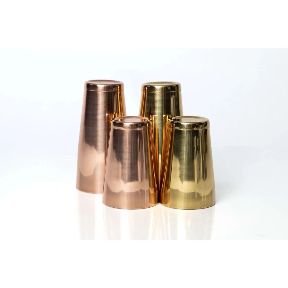 Solid 100% Copper and 100% Brass Shakers - Nestor Liquor
