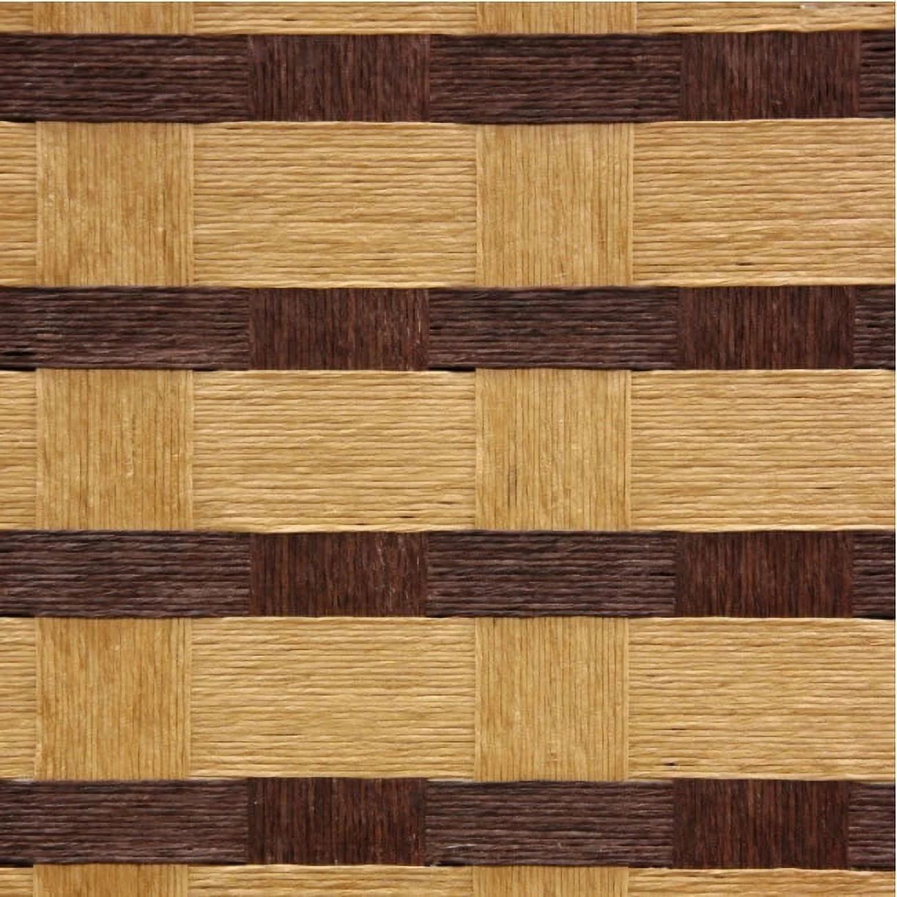 Oriental Furniture 6 ft. Tall Two Tone Natural Fiber Room Divider - 4 Panel
