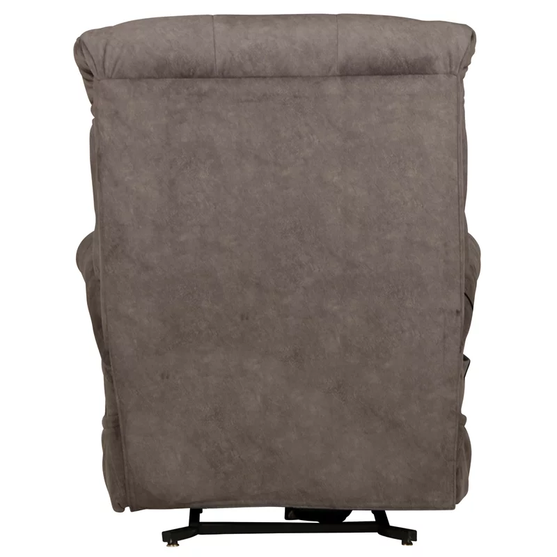 Catnapper Release Power Lift Recliner with Zero Gravity Recline in Gray Fabric