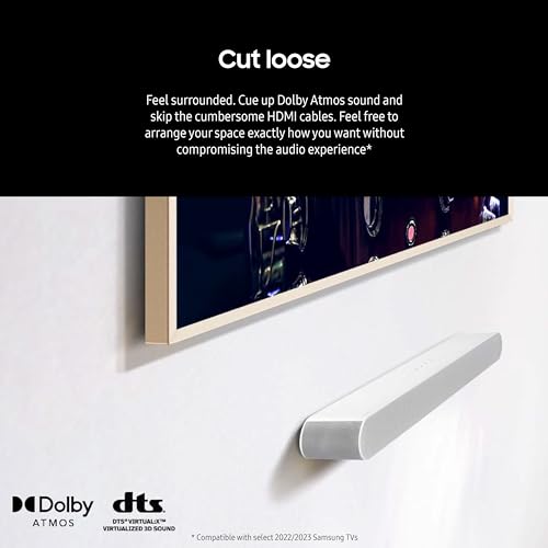 SAMSUNG HW-S50B/ZA 3.0ch All-in-One Soundbar w/Dolby 5.1, DTS Virtual:X, Q Symphony, Built in Center Speaker, Adaptive Sound Lite