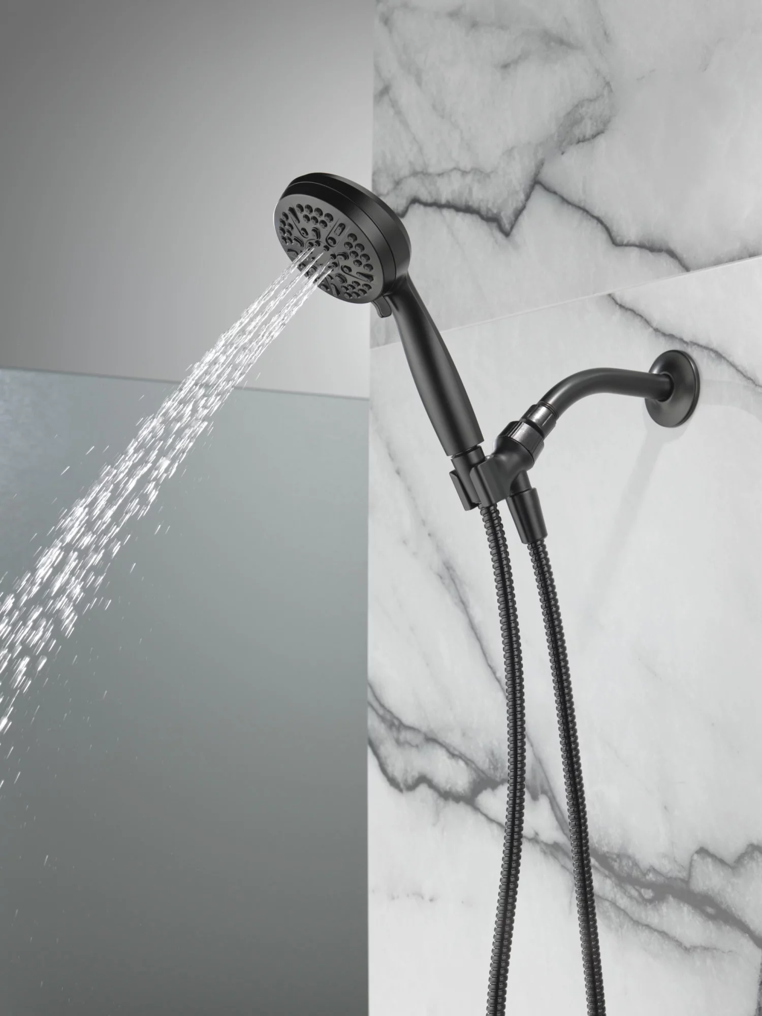 Delta 75511 Universal Showering Components 1.75 GPM Multi Function Hand Shower - Black - Curated Treasures Market