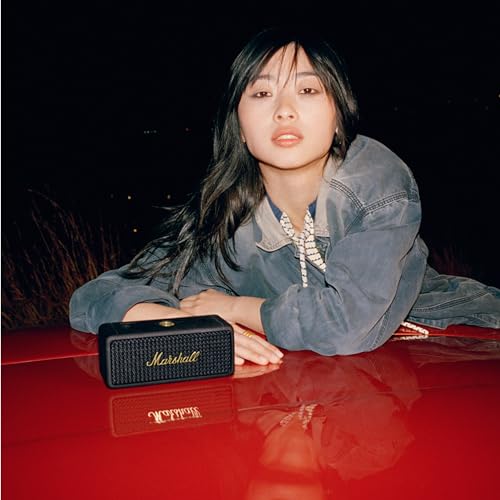 Marshall Emberton II Portable Bluetooth Speaker, Black & Brass