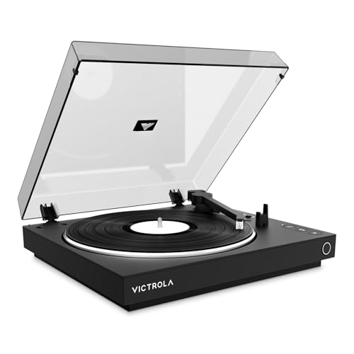 Victrola Automatic &ndash; Fully Automatic Bluetooth Turntable &ndash; Audio Technica ATN3600L Cartridge, 2-Speed Vinyl Record Player
