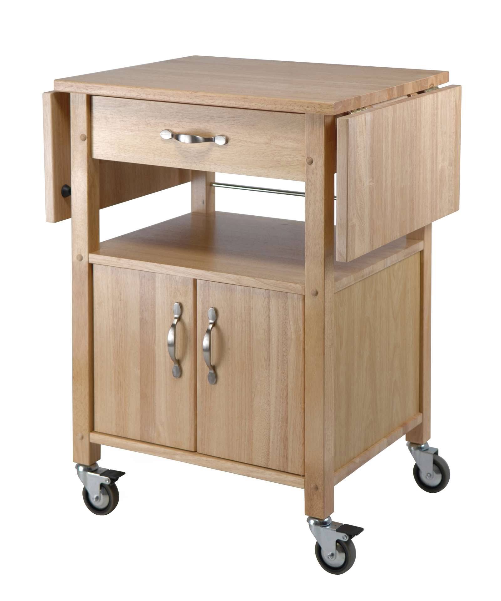 Winsome Drop-Leaf Kitchen Cart
