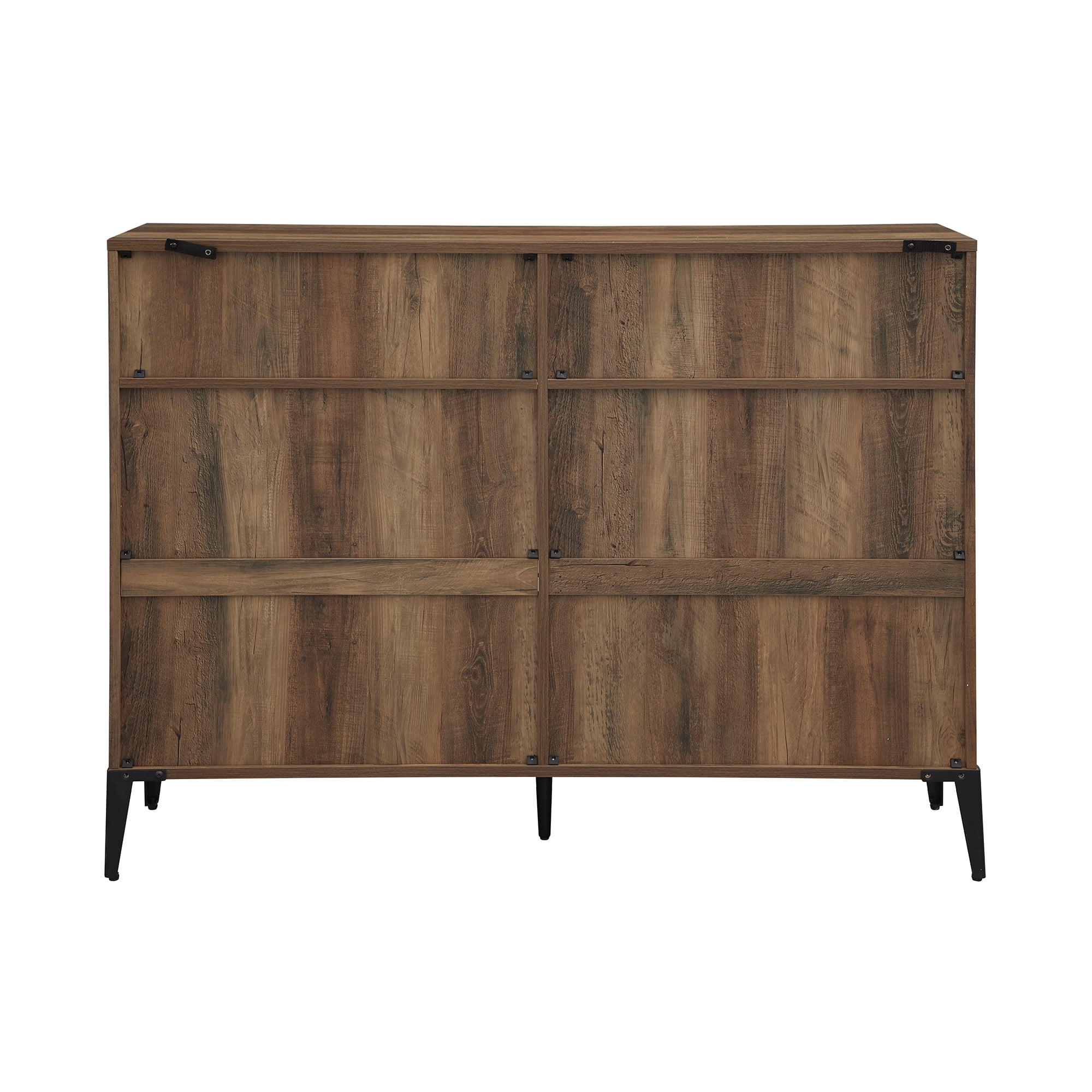 Walker Edison Designs Jeremy 6-Shelf Reclaimed Bookcase, Barnwood