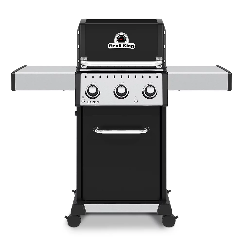 Broil King Baron 320 Pro 3-Burner Black 32,000 BTU Natural Gas Grill 874217