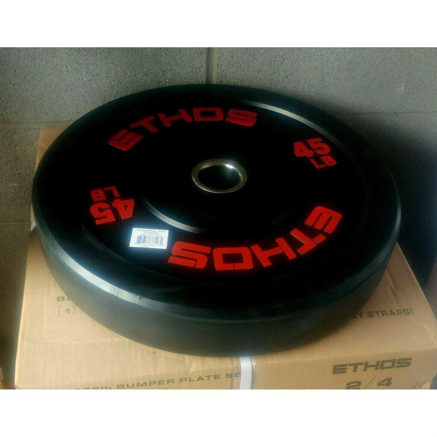 ETHOS Olympic Rubber Bumper Plate - Sports Supplies Online Store
