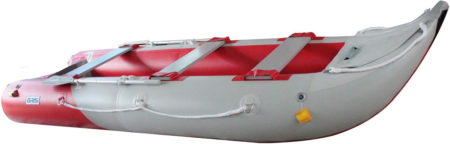 BRIS 14.1 FT Inflatable Kayak Fishing Tender Inflatable Poonton Boat with Air Floor