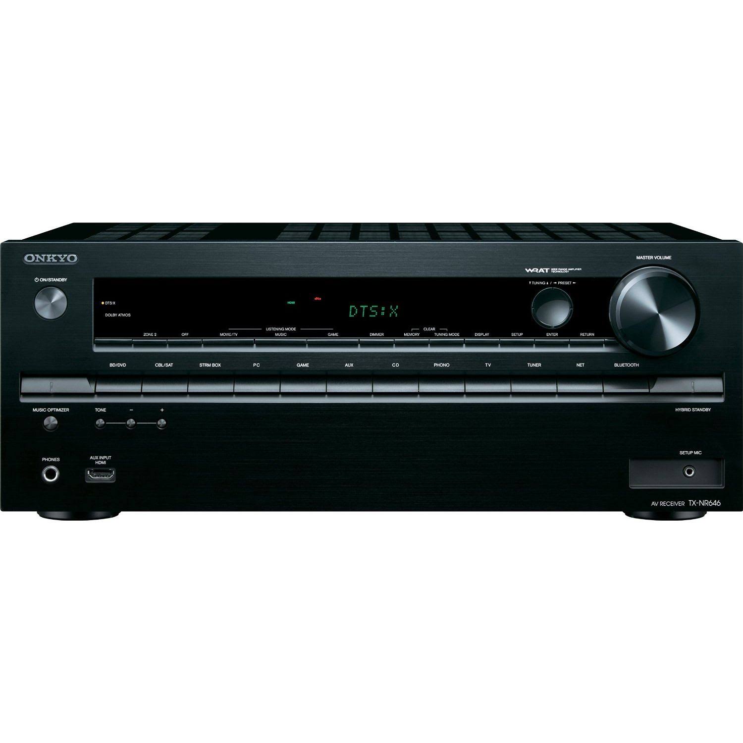 Onkyo TX NR646 7.2 Channel AV Network Receiver - Black