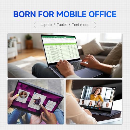 Dell Inspiron 14 2-in-1 Laptop for Business, AMD Ryzen 5 8640HS(Beat Intel i7-1255U), 14" IPS FHD+ Touch Screen, 32GB DDR5, 1TB SSD, Backlit Keyboard