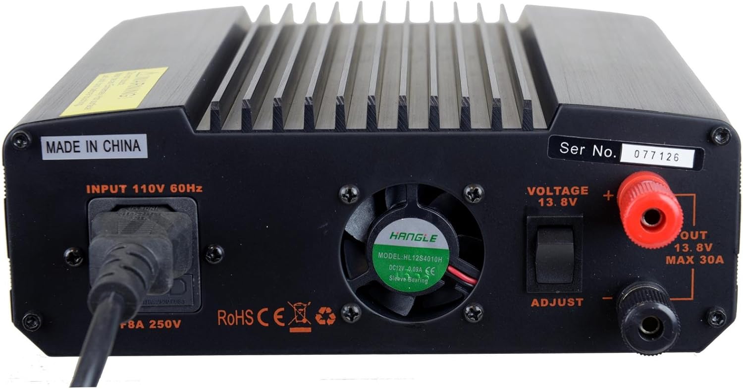 TekPower TP30SWV 30 Amp DC 13.8V Digital Switching Power Supply with Noise Offset