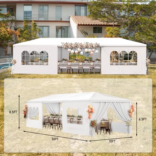 Outdoor Party Tent 10x30 Black Tents for Parties