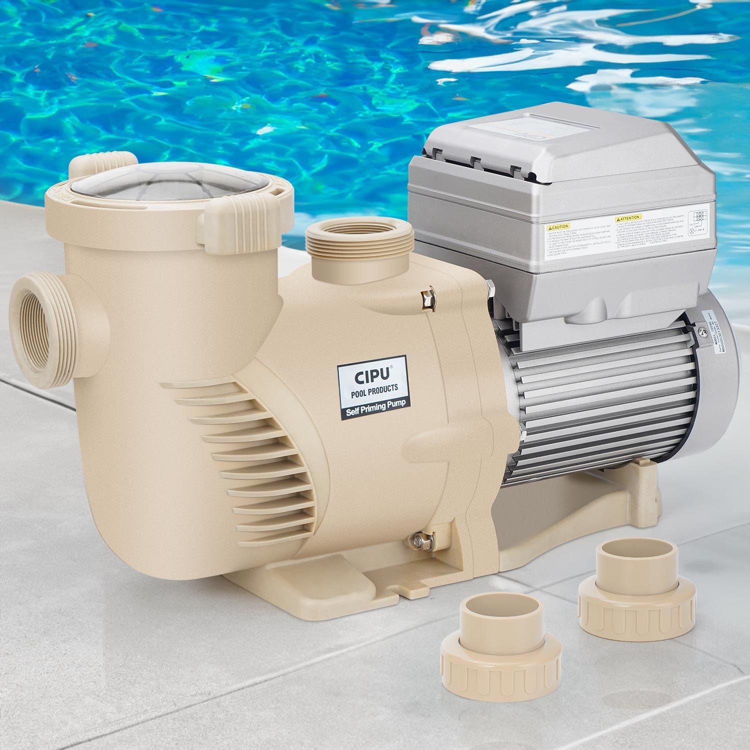 3HP Variable Speed Pool Pump High Performance with Intelligent Control for Easy operation and Energy Saving for All-Weather Clean Swimming Pools