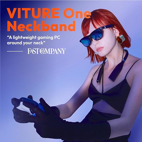 VITURE One Neckband, Official Partner of PSPlay & XBXPlay, 128GB Storage, Remote Play, Cloud Gaming, App Store, Stream on Game Consoles