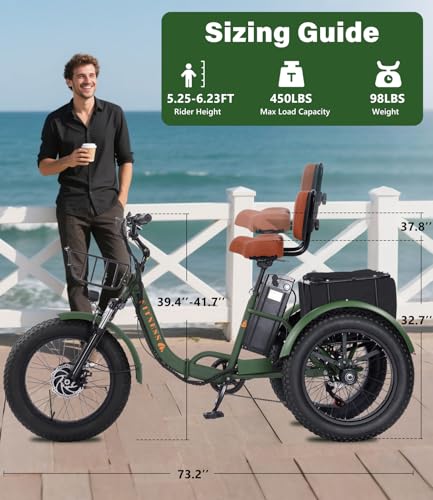 Adult Electric Tricycle Adult Tricycle 3 Wheel Bikes Adults Electric Three Wheel Bike - Radiant Selections