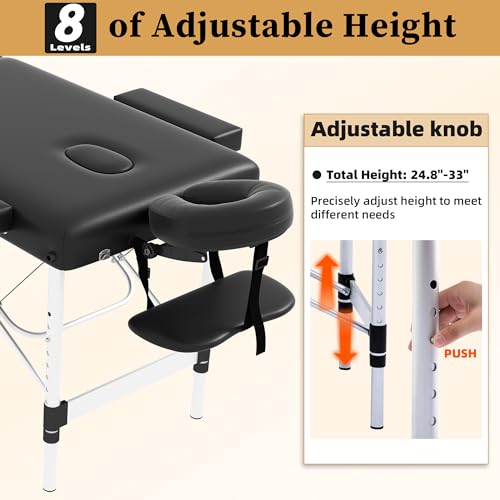 civama Massage Table Massage Bed Portable
