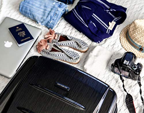 Samsonite Winfield 2 Hardside Expandable Luggage with Spinner Wheels, Brushed Anthracite, Checked-Large 28-Inch