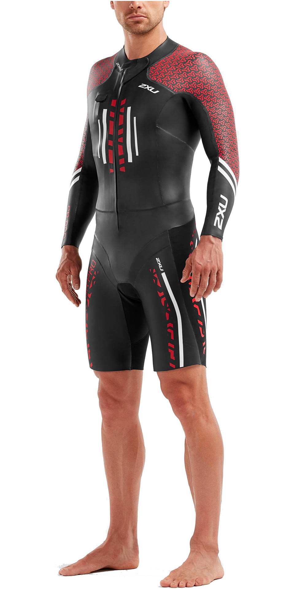 2XU Pro-SwimRun Wetsuit XXL Black/Flame Scarlet Swimrun