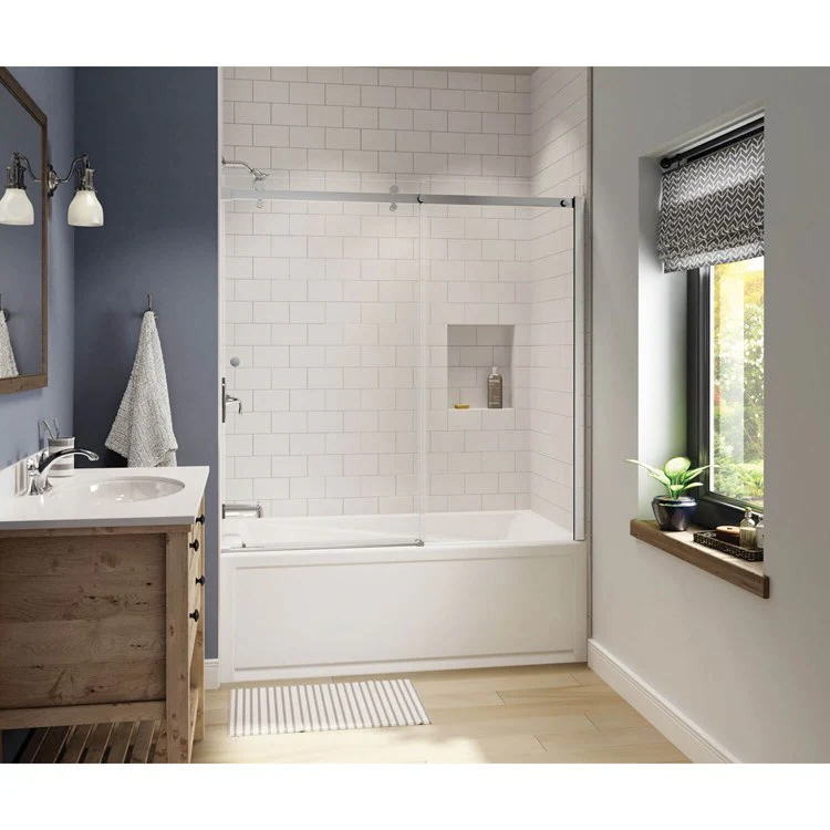 Tub Exhibit IFS AFR 66 x 32 Inch Alcove Left White