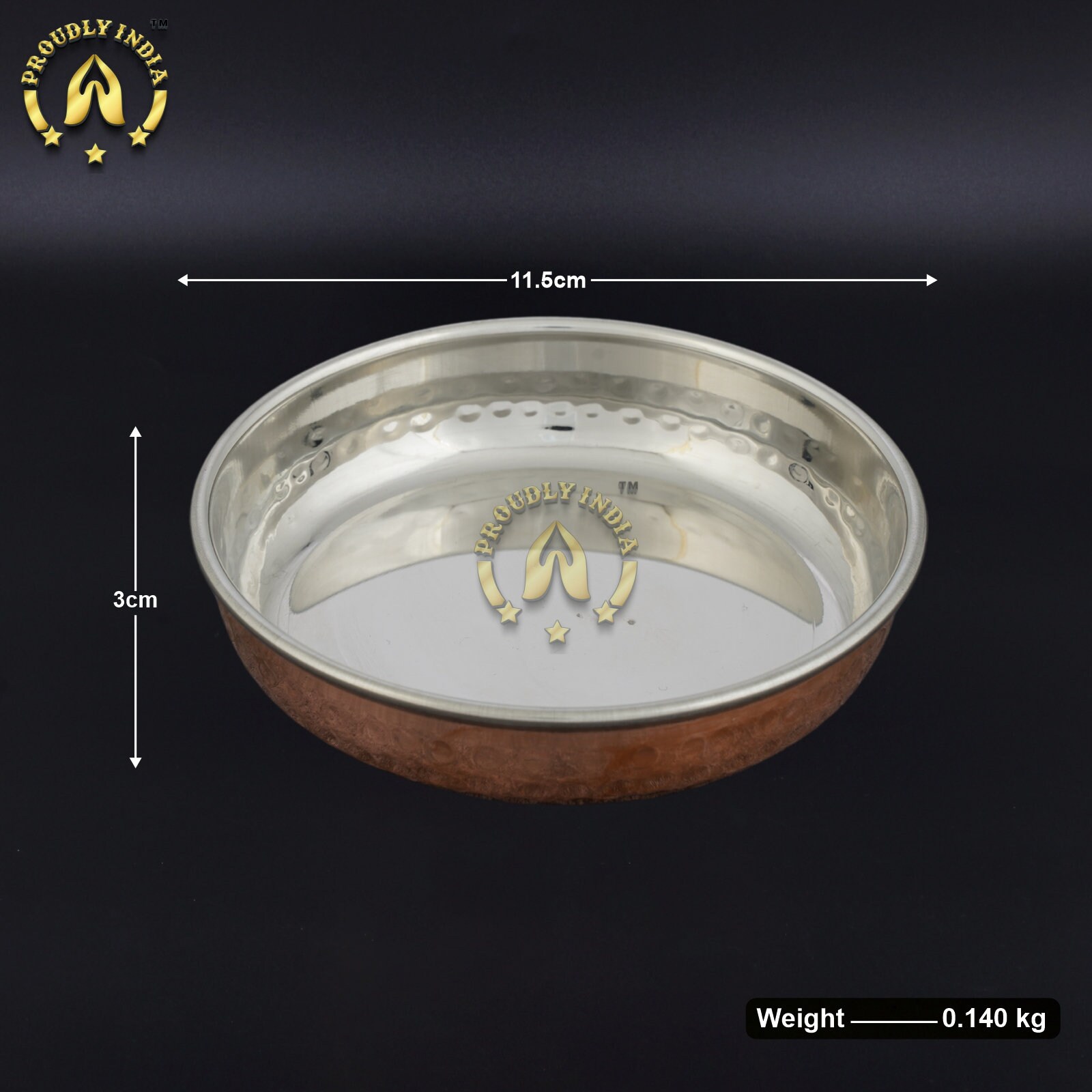 ProudlyIndia Copper Thali Set, Dinner Set, Royal Thali Dinning,Copper Plate Set,Thamba Dinnerware, Luxury Dining Set, Luxury Dinnerware