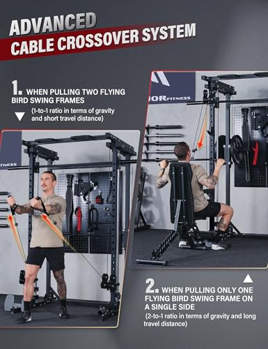 Major Fitness Drone3 Smith△ Machine – All-in-One Home Gym Squat Rack with Weight Bar