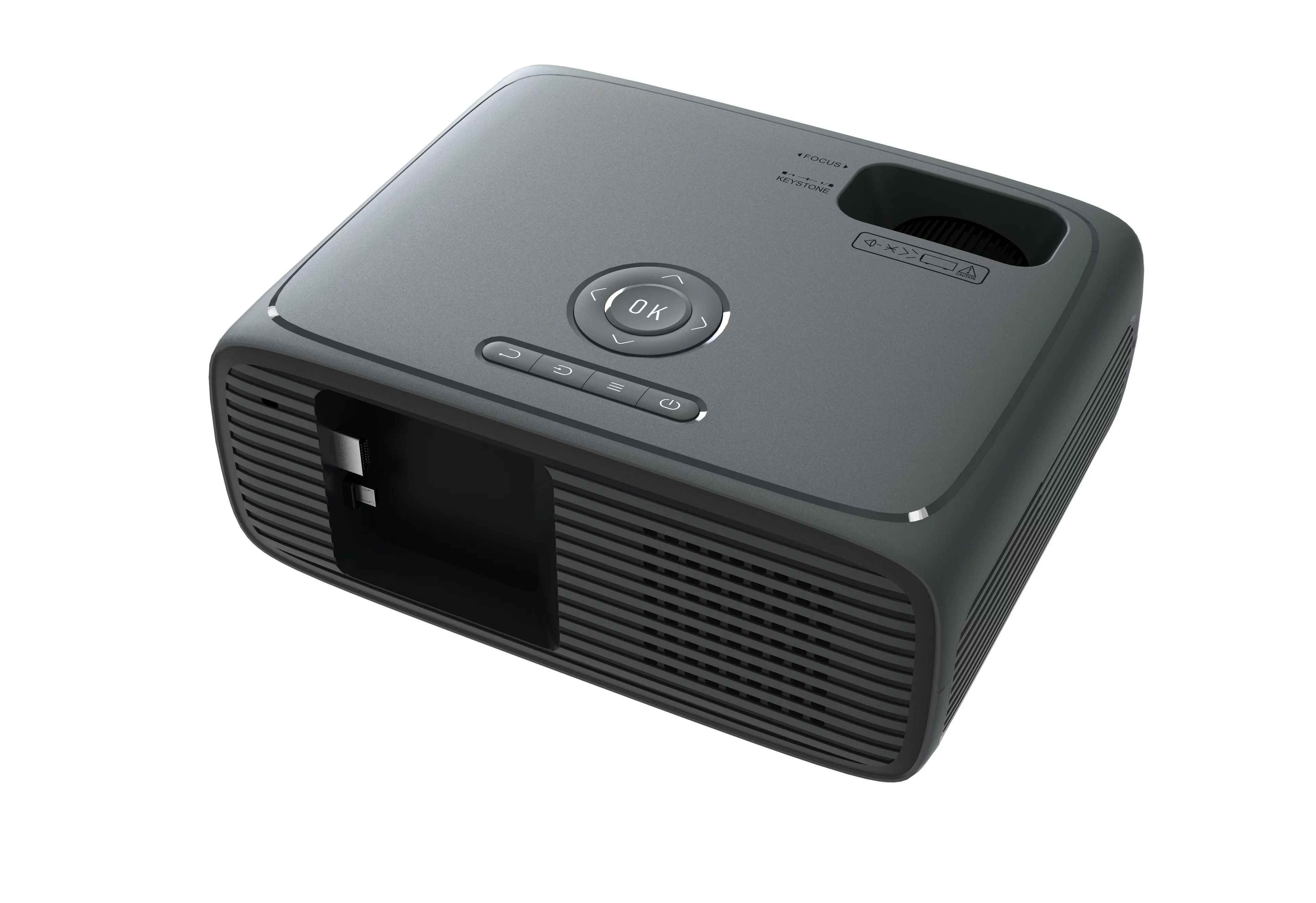 onn. 720P HD LCD Home Theater Projector with 6' HDMI Cable, Black, 100096801