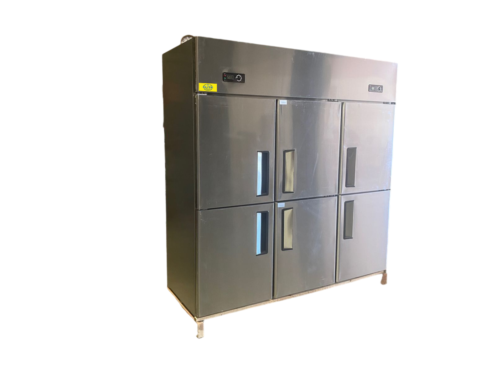 74 in. Commercial Six Door Upright Reach-in Stainless Steel Freezer 45.9 cu. ft.