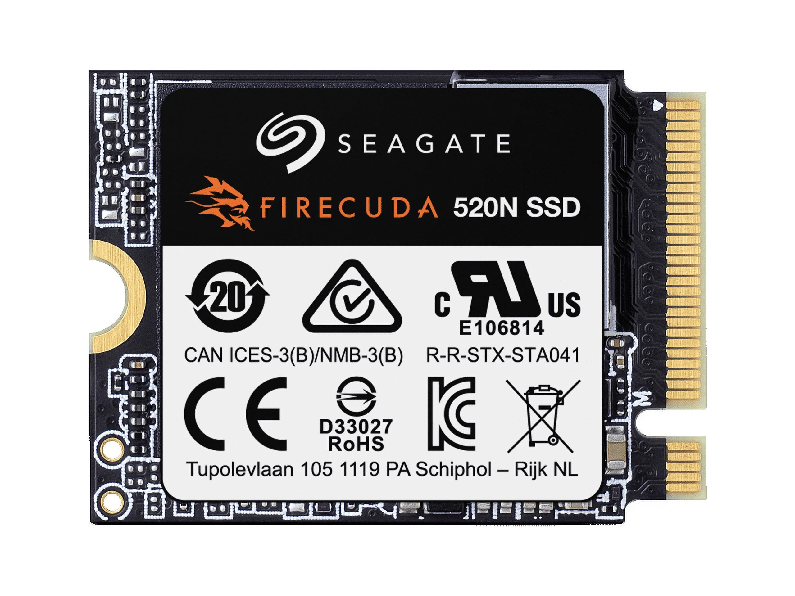 Seagate FireCuda 520N SSD 2TB Solid State Drive - M.2 2230-S2, PCIe Gen4 x4 NVMe 1.4, speeds up to 5000MB/s, compatible with Steam Deck