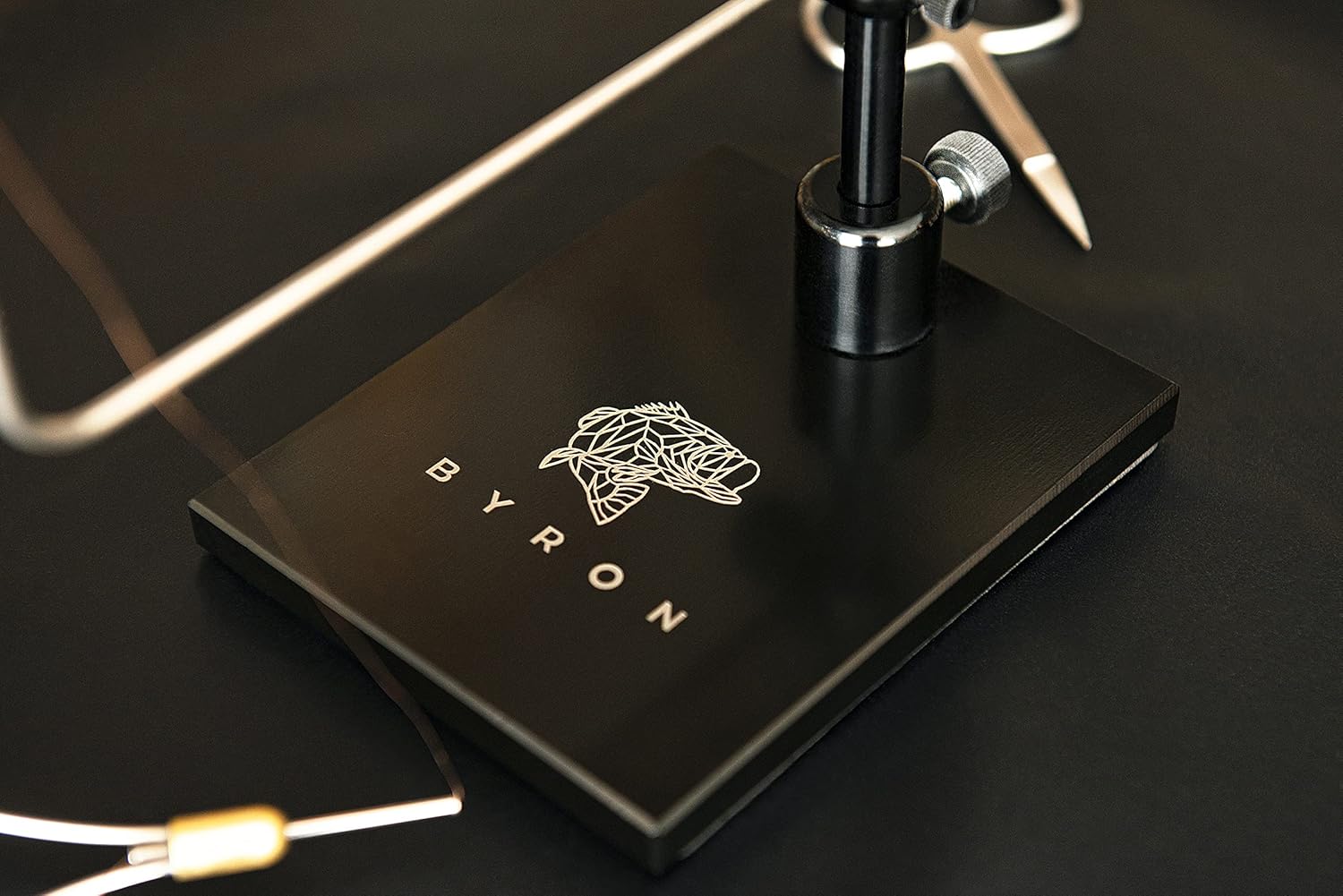 Byron Rotary Fly Tying Vise with Steel Screws and Portable Travel Case - Well Made and Easy to Use Fly Tying Vise