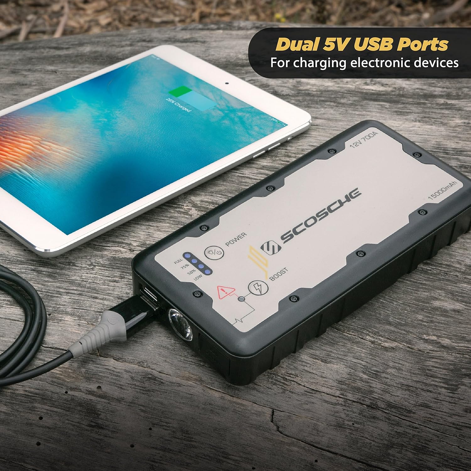 SCOSCHE PBJ700-1 PowerUp 700 Portable Car Jump Starter, Battery Booster for Automobiles