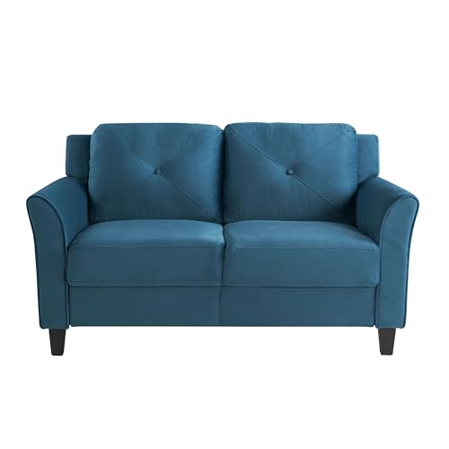 Lifestyle Solutions Harrington Loveseat, Black