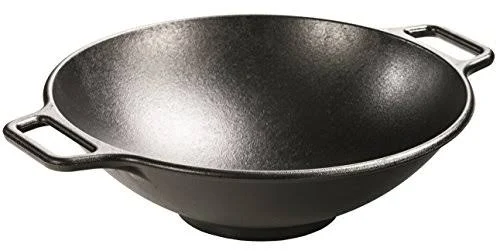 Lodge Lodge P14W3 seasoned Cast Iron Wok, 14 inch