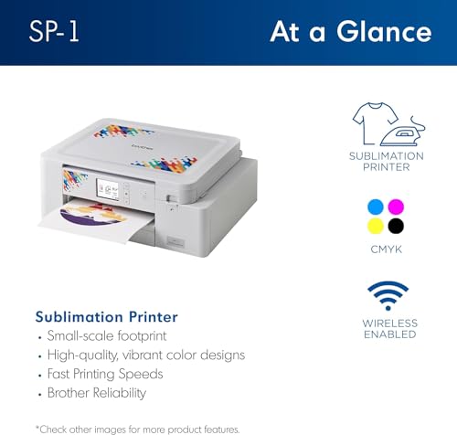Brother Sublimation Printer and 4-Color Sublimation Ink Cartridge Set