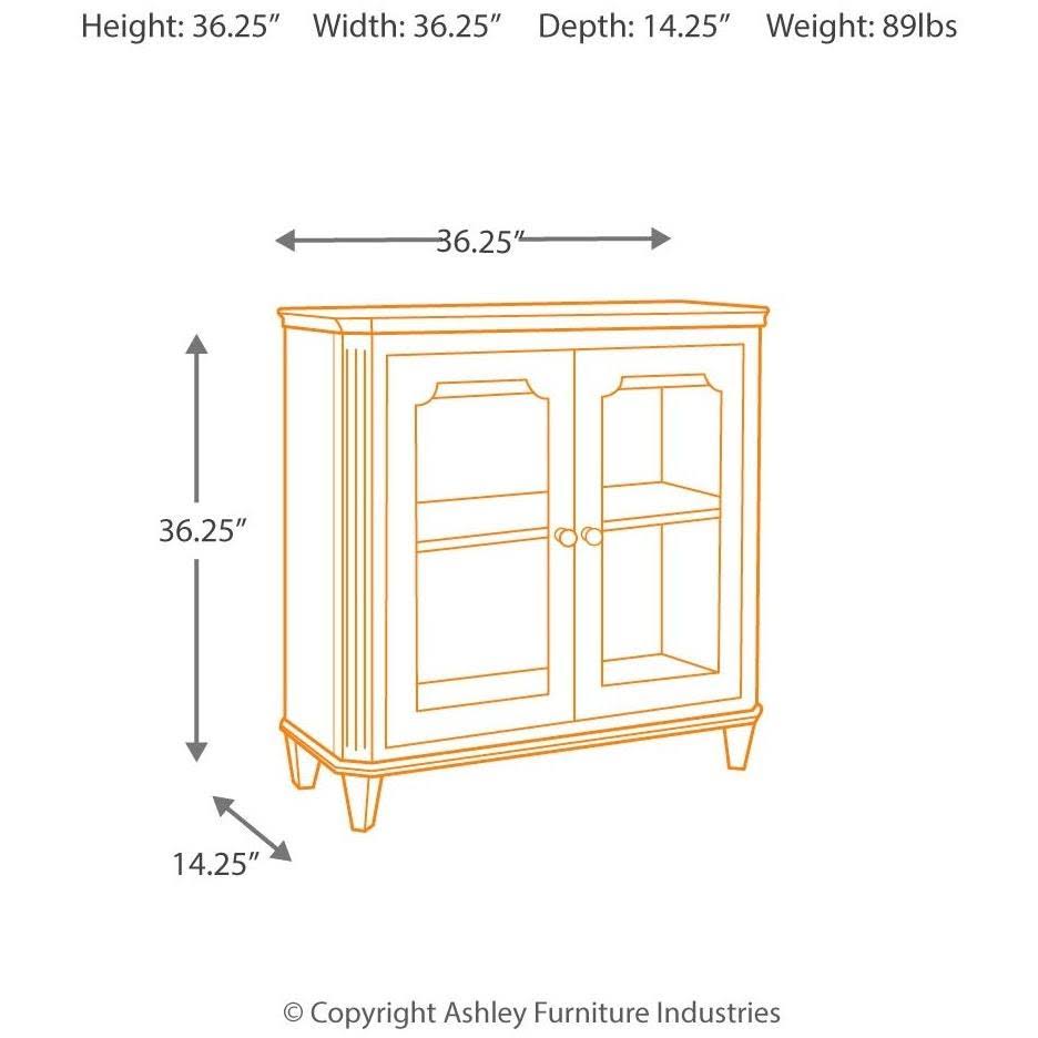 Ashley Mirimyn Antique Teal Door Accent Cabinet