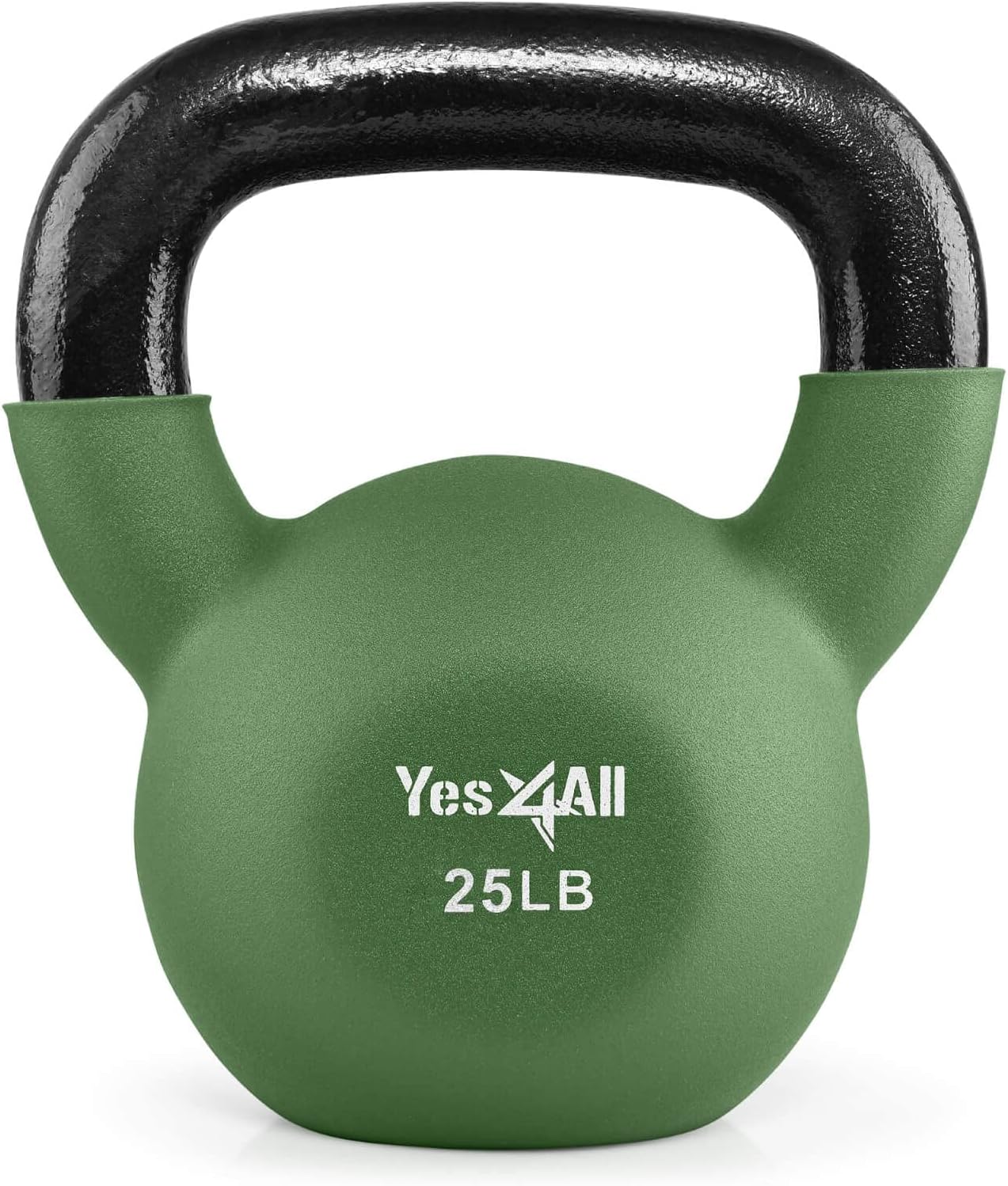 Yes4All Neoprene Coated Kettlebell Weights, Strength Training Kettlebells for Weightlifting, Conditioning, Strength & Core Training Pack of 2