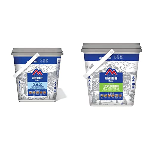 Mountain House Classic Meal Assortment Bucket Freeze Dried Backpacking & Camping Food 24 Servings