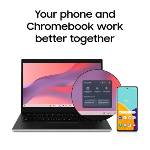 Samsung 14" Galaxy Chromebook Go Laptop PC Computer, Intel Celeron N4500 Processor, 4GB RAM, 64GB Storage, ChromeOS, XE340XDA-KA2US, Student Laptop
