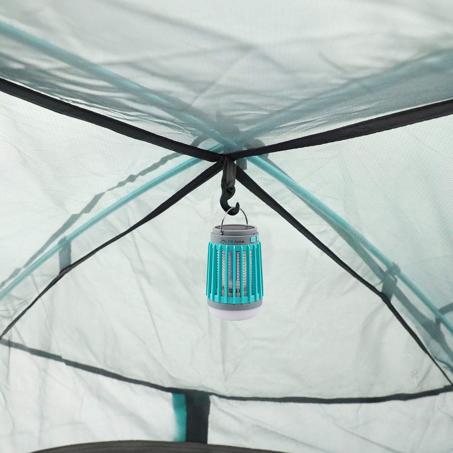 FE Active 4 Person Tent - Four Season 3-4 Man with 3000mm Waterproof Rip-Stop, Full Rainfly, Aluminum Poles Adult Tent for All Year Camping