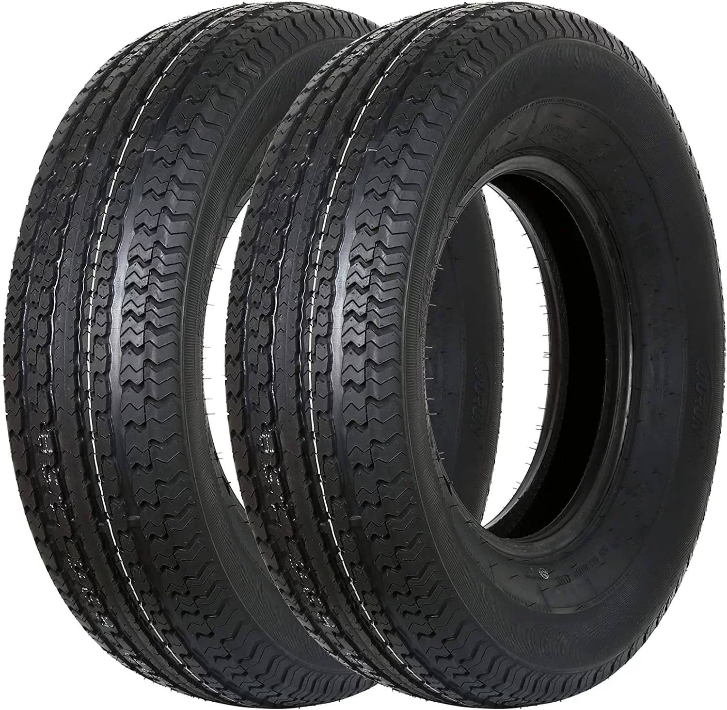 1Autodepot ST225/75R15 ST225-75R15 Radial Trailer Tire, 117M 10-Ply Load Range E, Set of 2