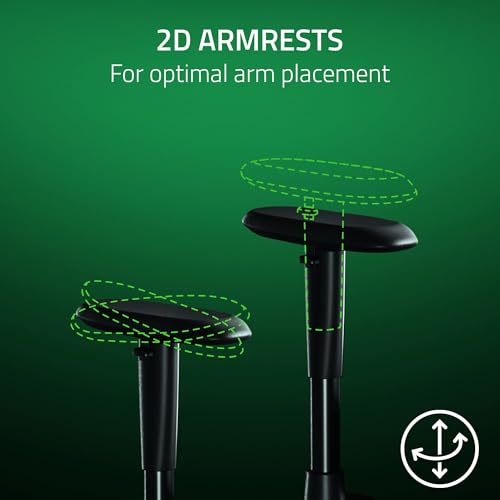 Razer Iskur V2 X Ergonomic Gaming Chair: Built-in Lumbar Support - Widened Seat Base - High Density Foam Cushions - Adjustable 152 Degree Recline
