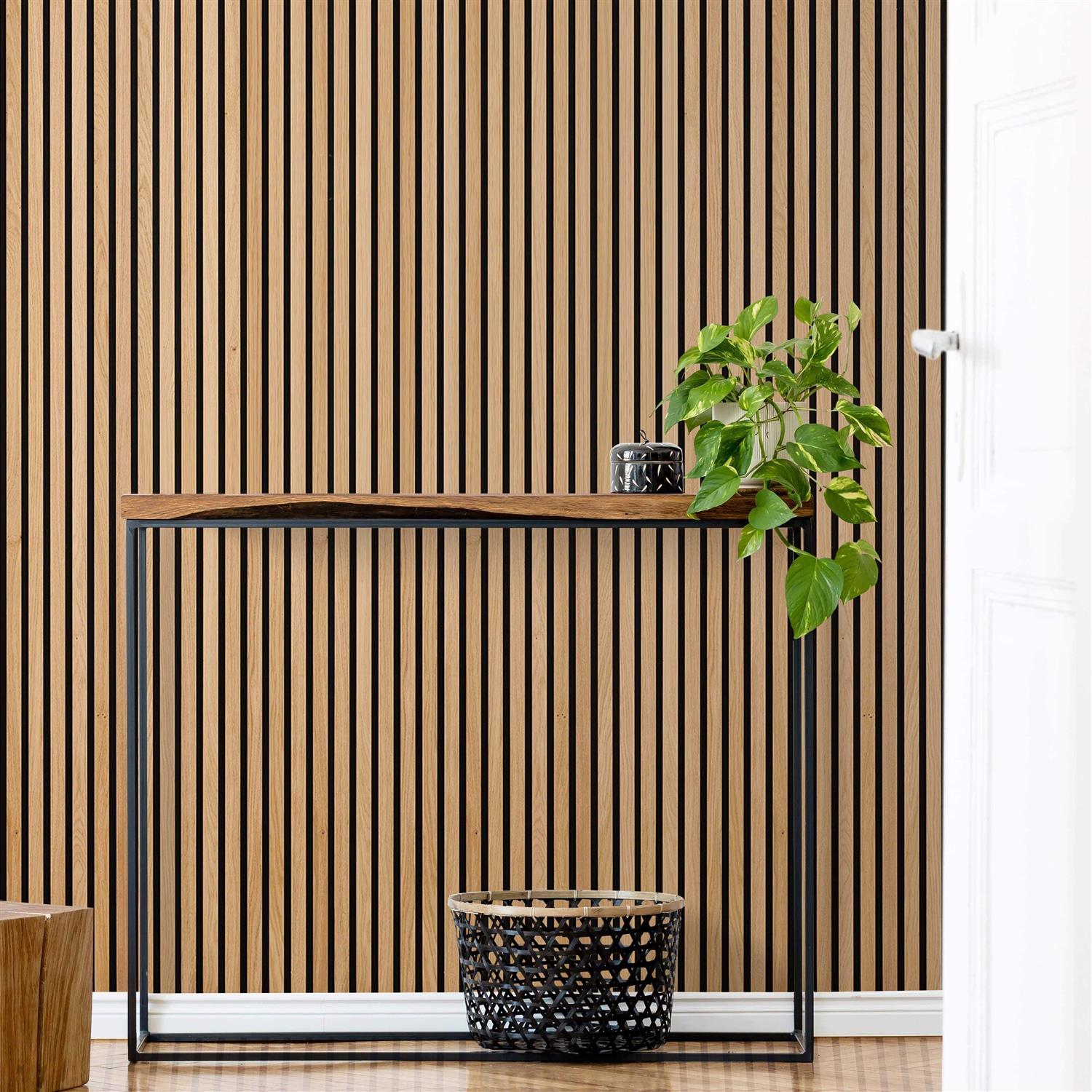 Slatpanel Oak Acoustic Slat Wood Wall Panels