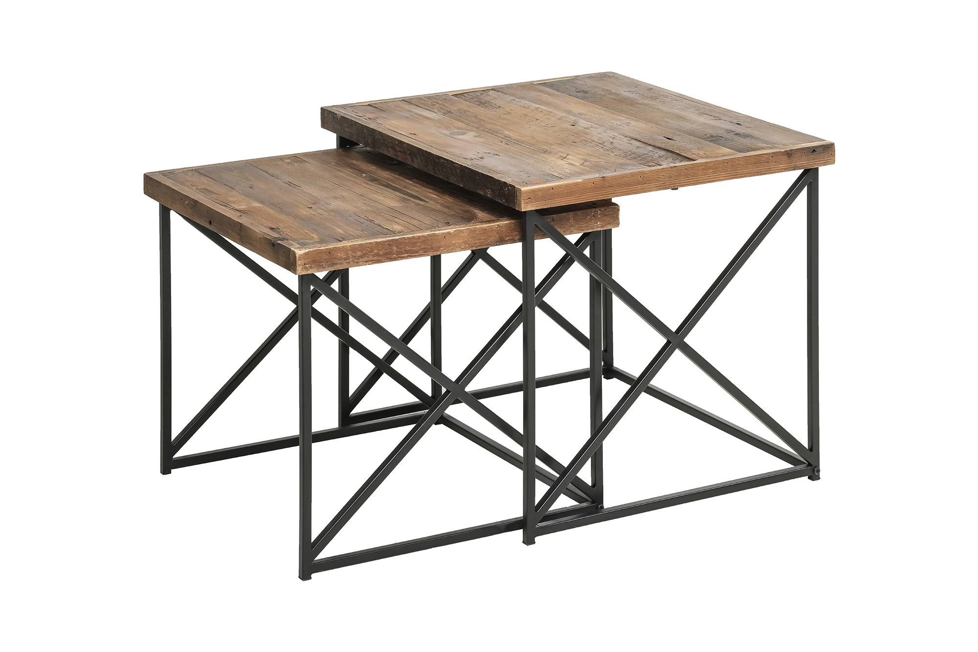 Argos Reclaimed Nesting Tables Set of 2 Brown | Wood