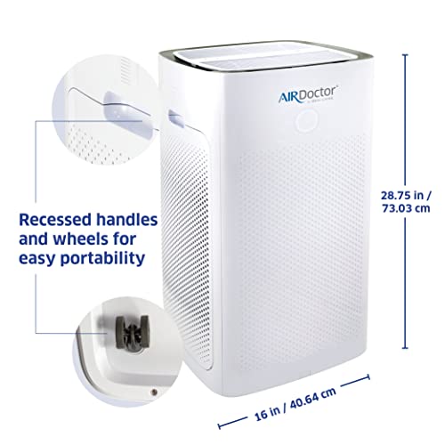 AIRDOCTOR AD5500i SMART 4-in-1 Air Purifier for Extra Large Spaces & Open Concepts with UltraHEPA, Carbon & VOC Filters