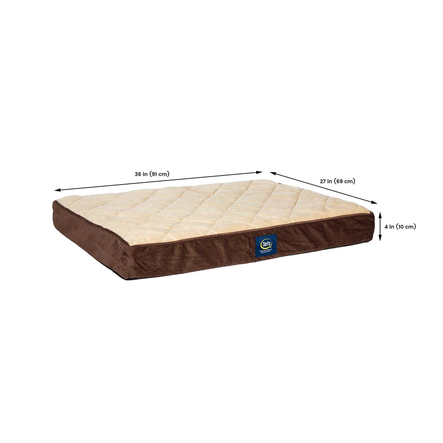 Serta Ortho Foam Quilted Pillowtop Pet Bed - Pet Supplies online store