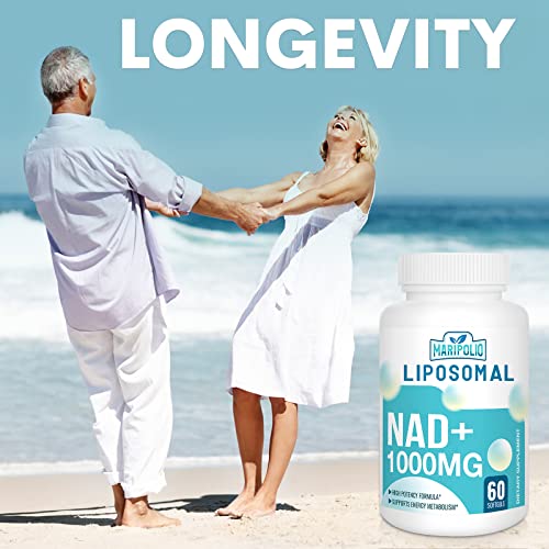 Liposomal NAD+ Supplement 1000 mg | Highest NAD Pontecy | Max Absorption | Pure NAD Supplement | Energy and DNA Repair, Aging Defense